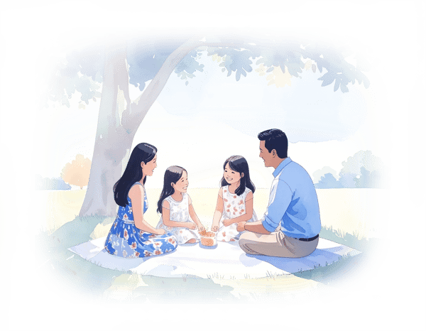 Family-in-park Family-in-park