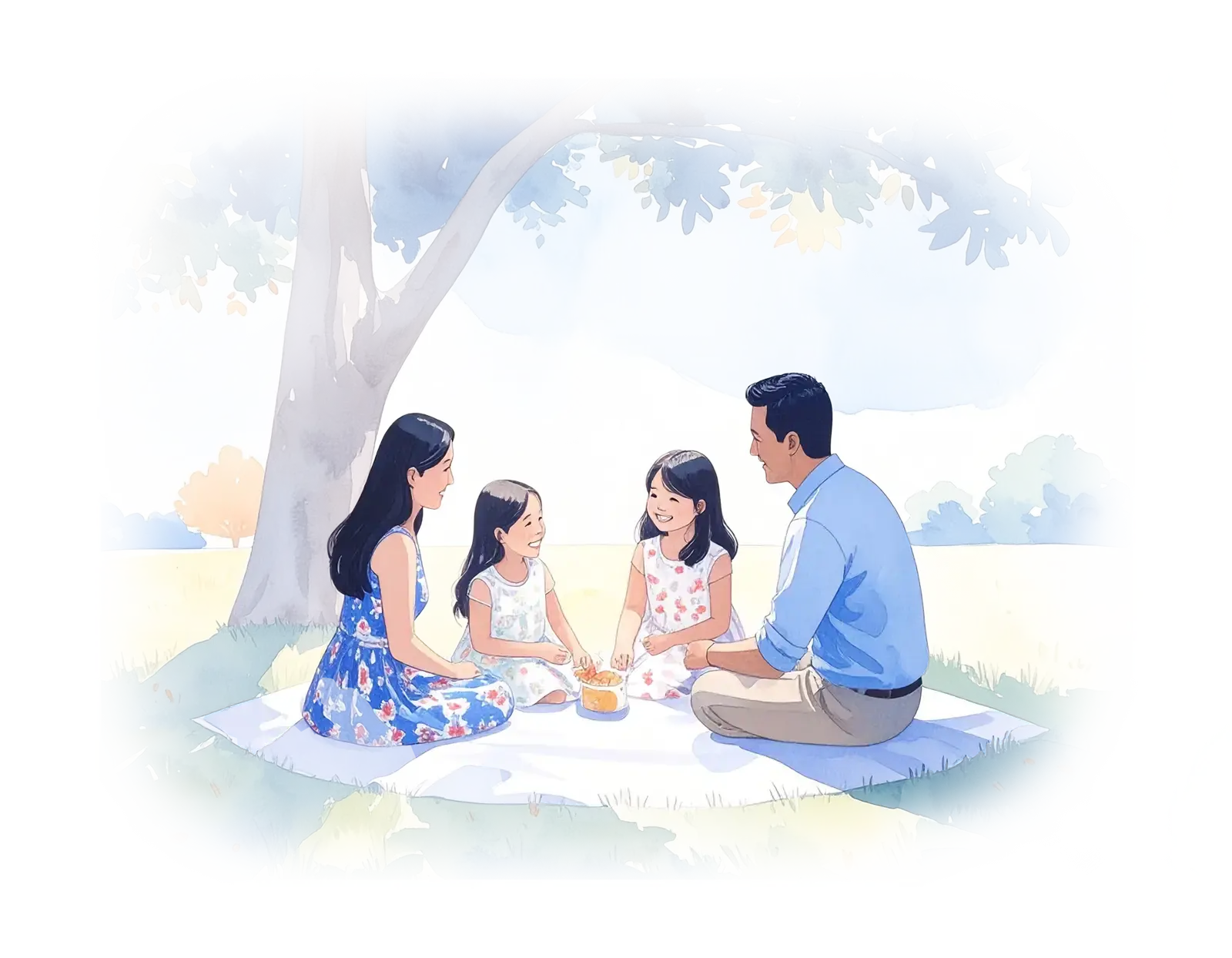 Family-in-park
